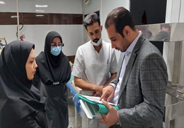 The senior accreditation evaluators of the Ministry of Health attended the Shahid Beheshti Educational and Treatment Center and reviewed the accreditation criteria and processes.